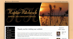 Desktop Screenshot of hoplinfuneralhome.com